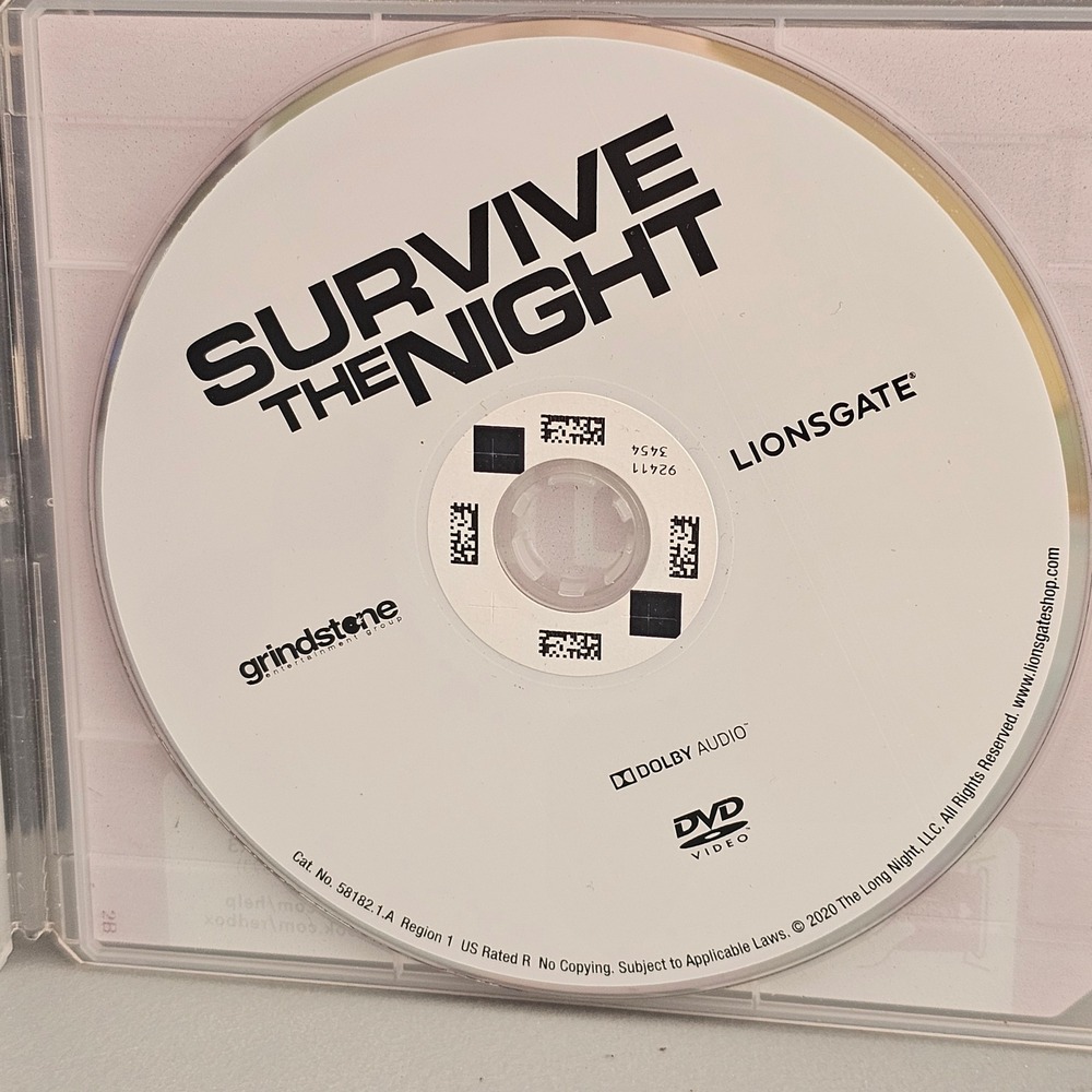 Survive the Night DVD 2020 Bruce Willis Action Thriller Lionsgate Region 1 R